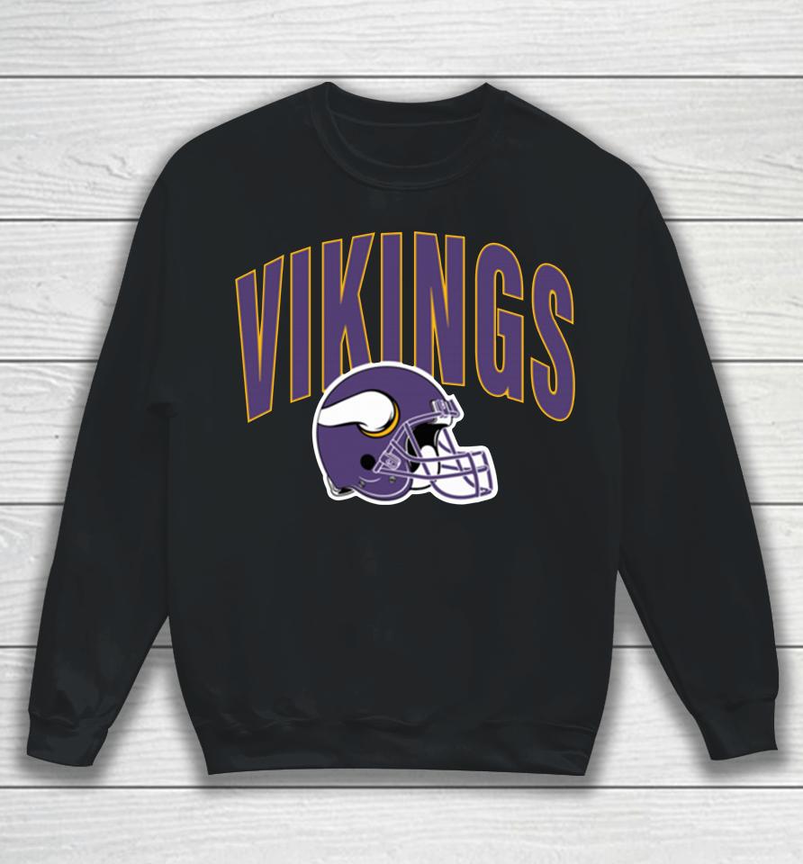 Nfl Team Minnesota Vikings Team Athletic Black Sweatshirt