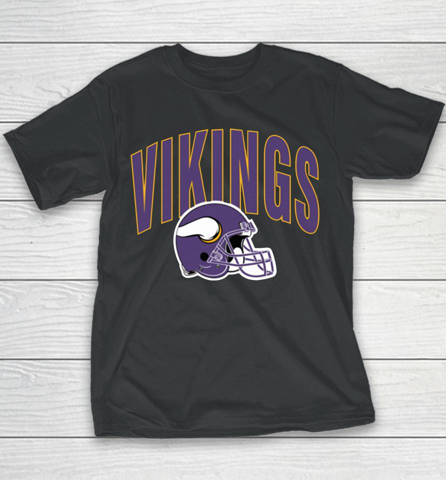 Nfl Team Minnesota Vikings Team Athletic Black Youth T-Shirt