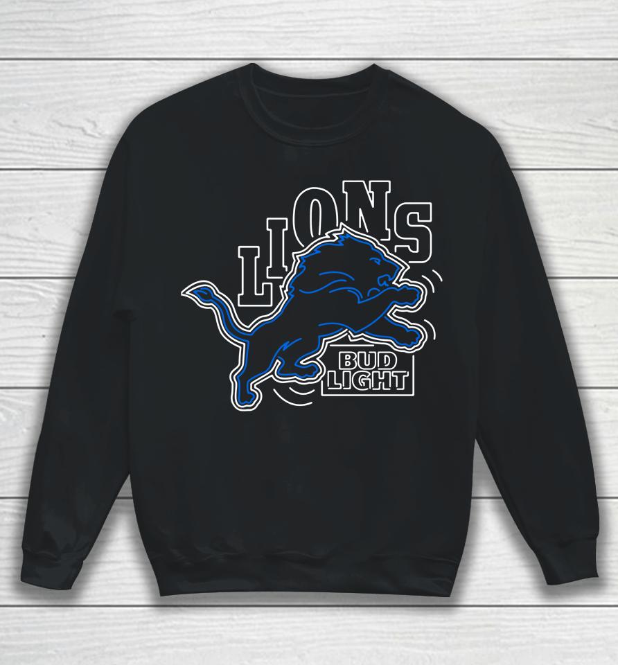 Nfl X Bud Light X Lions Sweatshirt