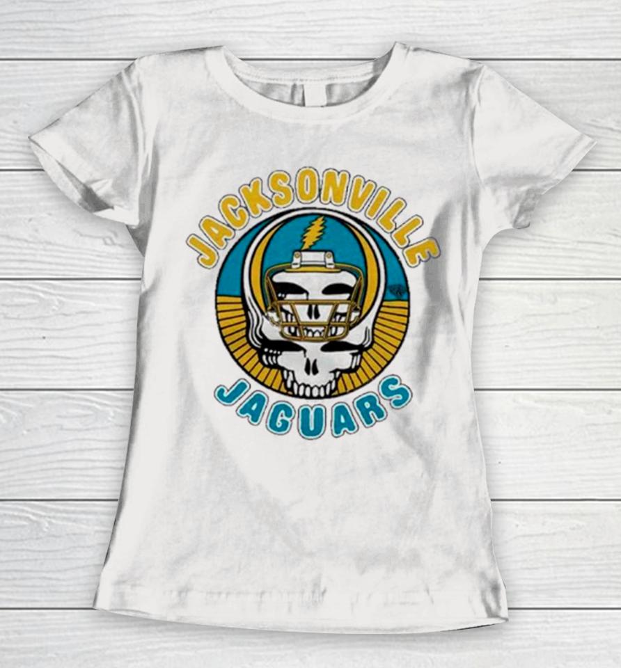 Nfl X Grateful Dead X Jacksonville Jaguars Retro Women T-Shirt