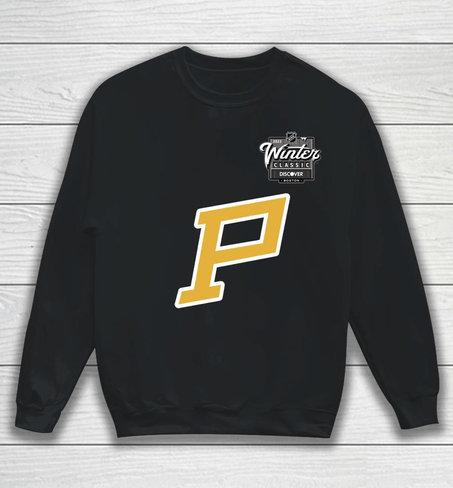 Nhl 2023 Winter Classic Bonton Pittsburgh Penguins Logo Sweatshirt