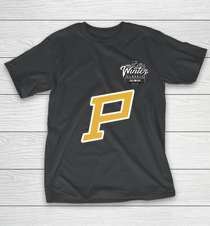 Nhl 2023 Winter Classic Bonton Pittsburgh Penguins Logo T-Shirt