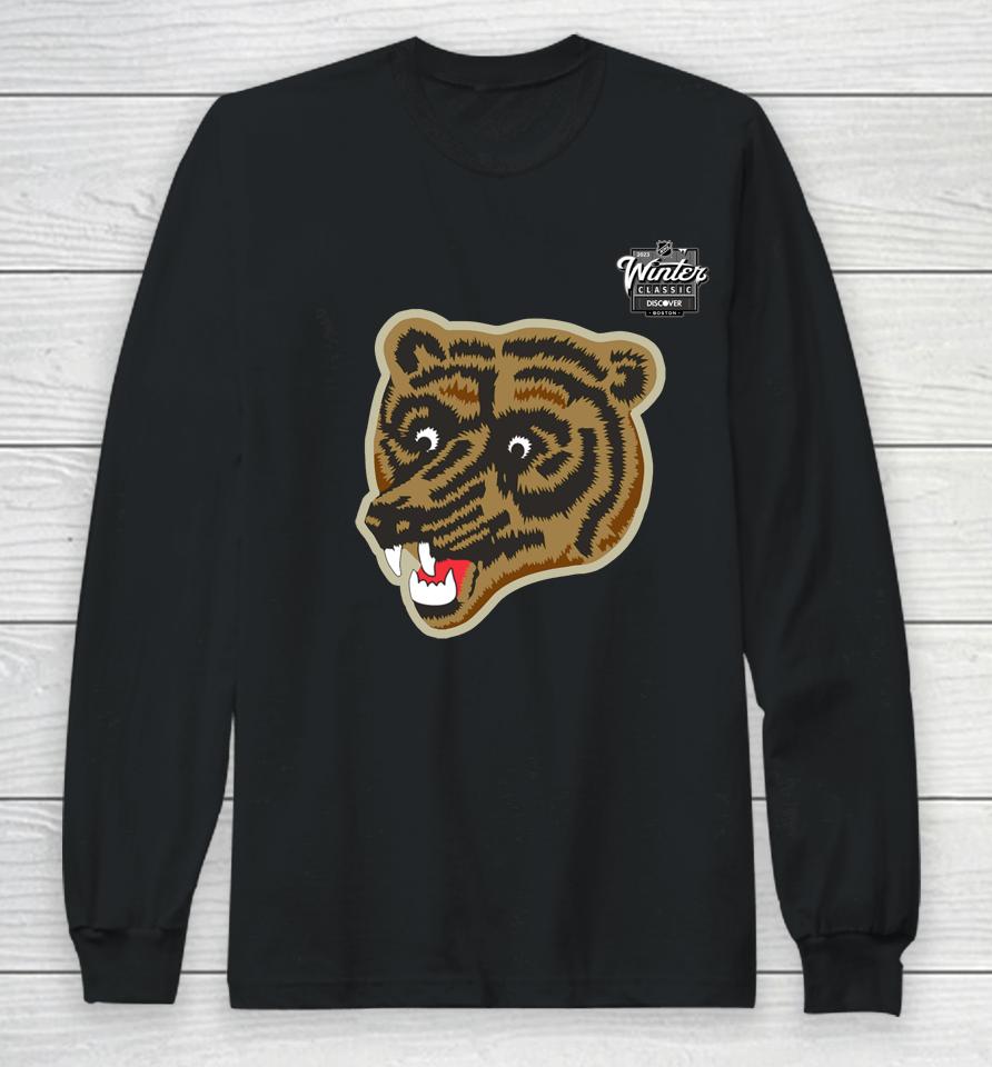 Nhl Boston Bruins 2023 Winter Classic Primary Logo Long Sleeve T-Shirt