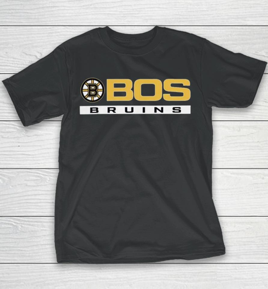 Nhl Boston Bruins Logo Grey Tri Blend Youth T-Shirt