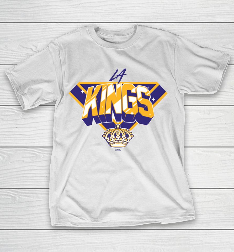 Nhl Fanatics Shop Los Angeles Kings White Team Jersey Inspired T-Shirt