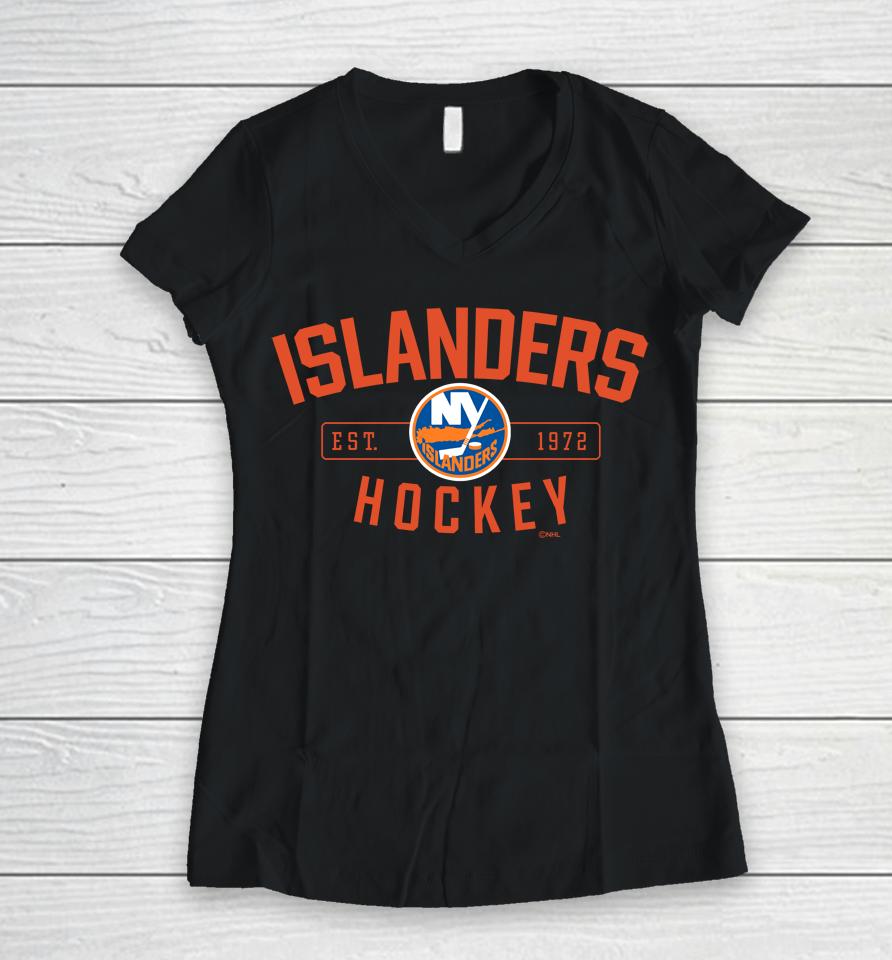 Nhl New York Islanders Hockey Champion Team Women V-Neck T-Shirt