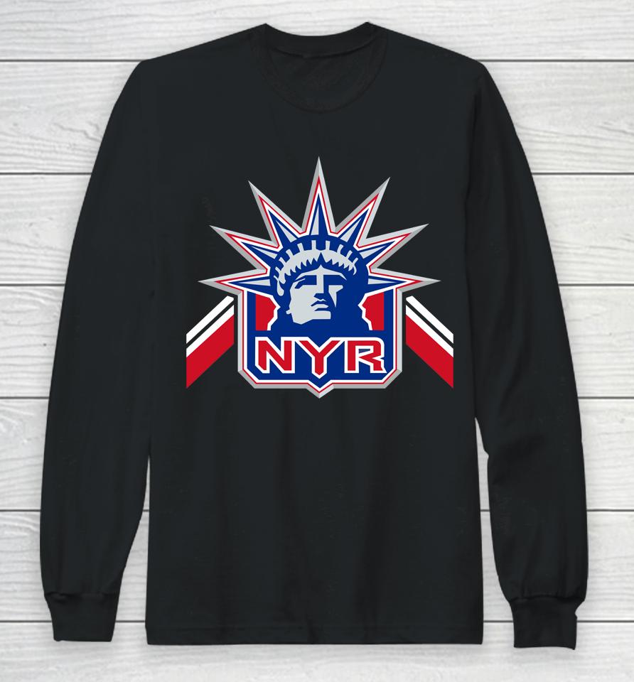 Nhl New York Rangers Fanatics Royal Team Jersey Inspired Long Sleeve T-Shirt