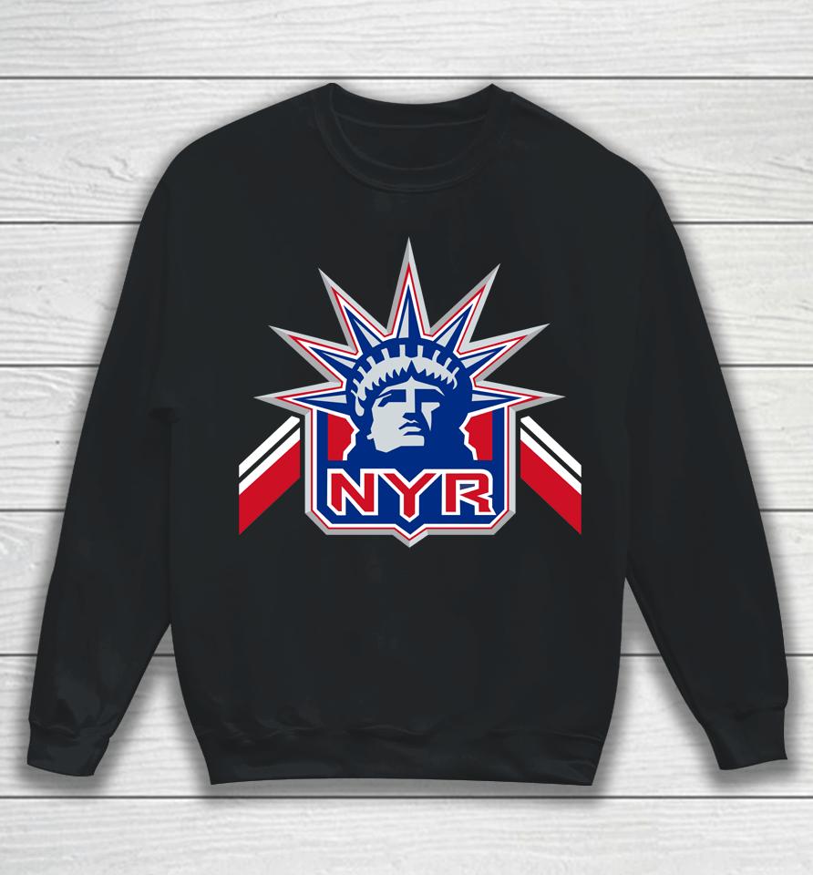 Nhl New York Rangers Fanatics Royal Team Jersey Inspired Sweatshirt