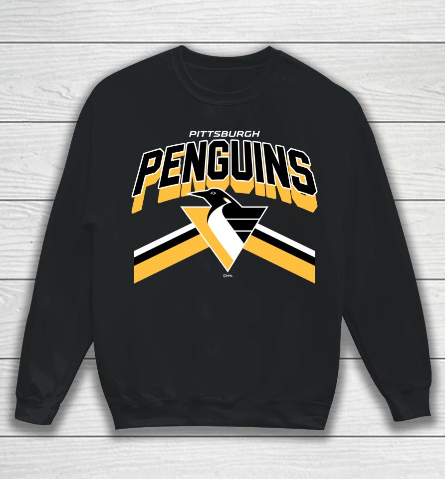 Nhl Official Shop Pittsburgh Penguins Black Team Jersey Inspired Sweatshirt