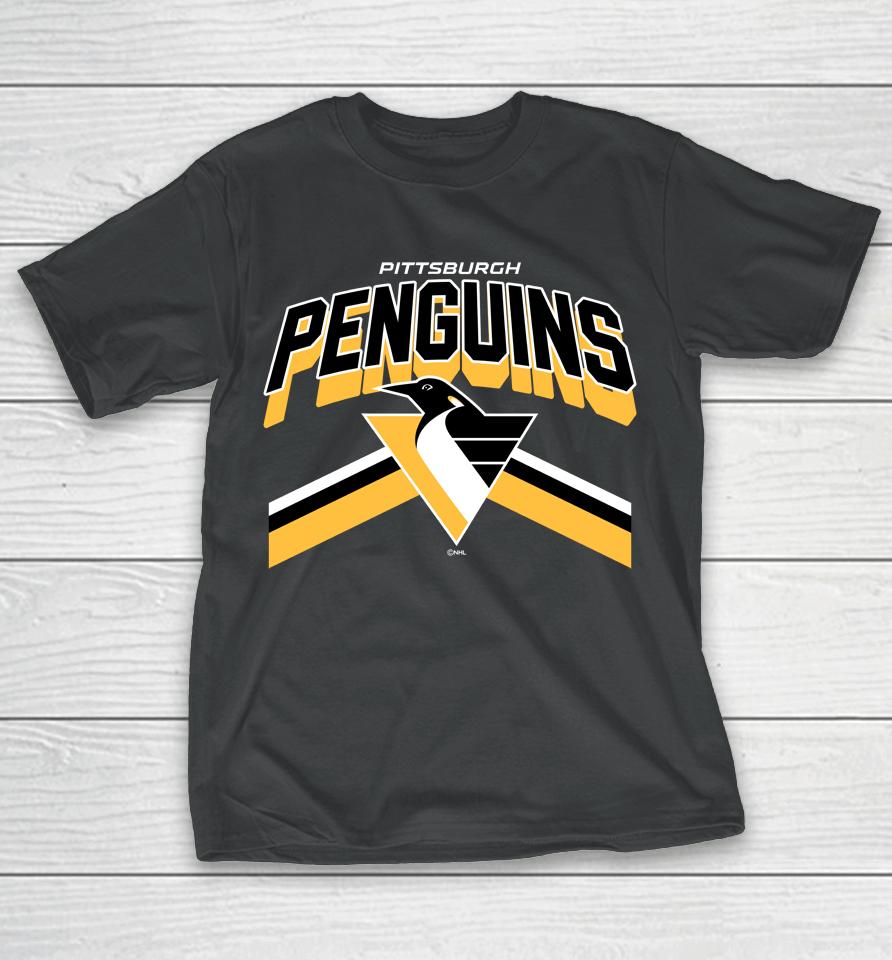 Nhl Official Shop Pittsburgh Penguins Black Team Jersey Inspired T-Shirt