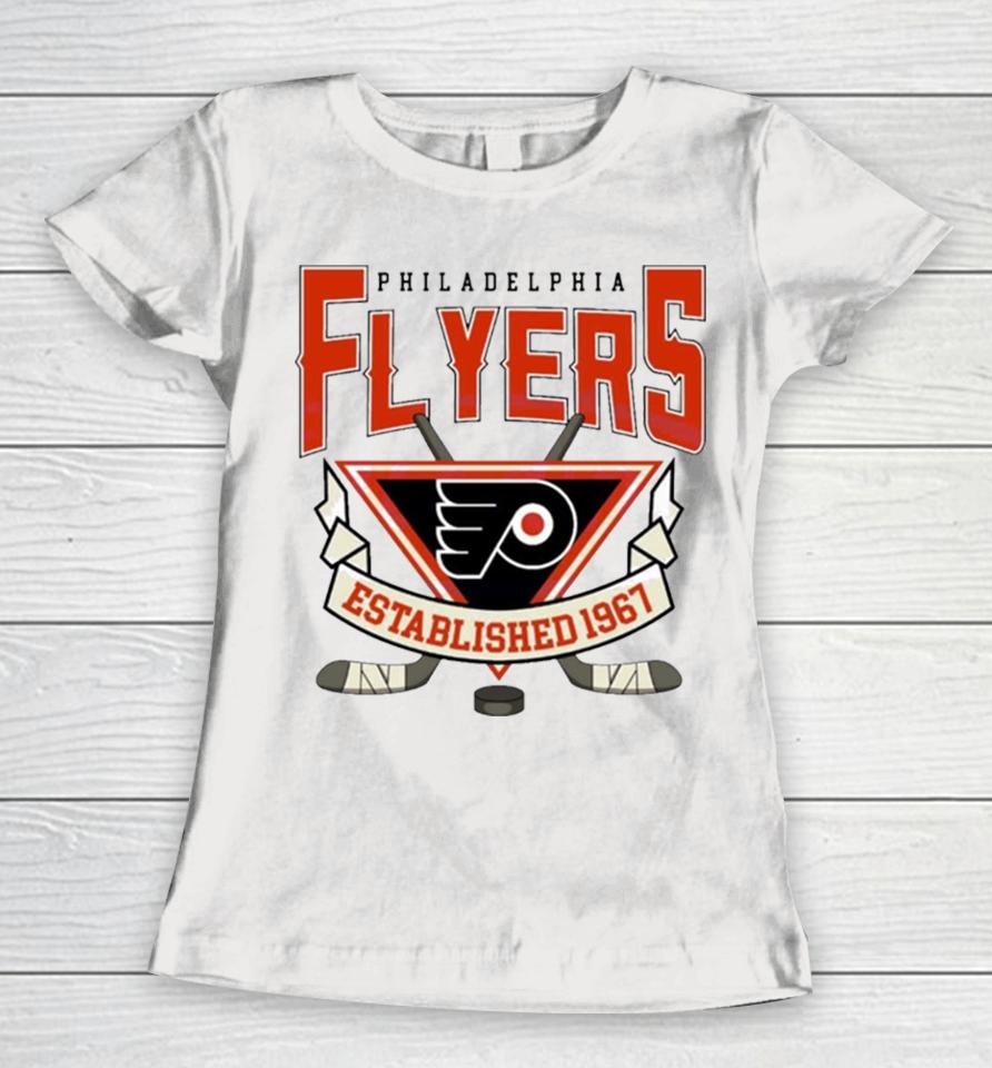 Nhl Philadelphia Flyers Hockey 1967 Vintage Women T-Shirt