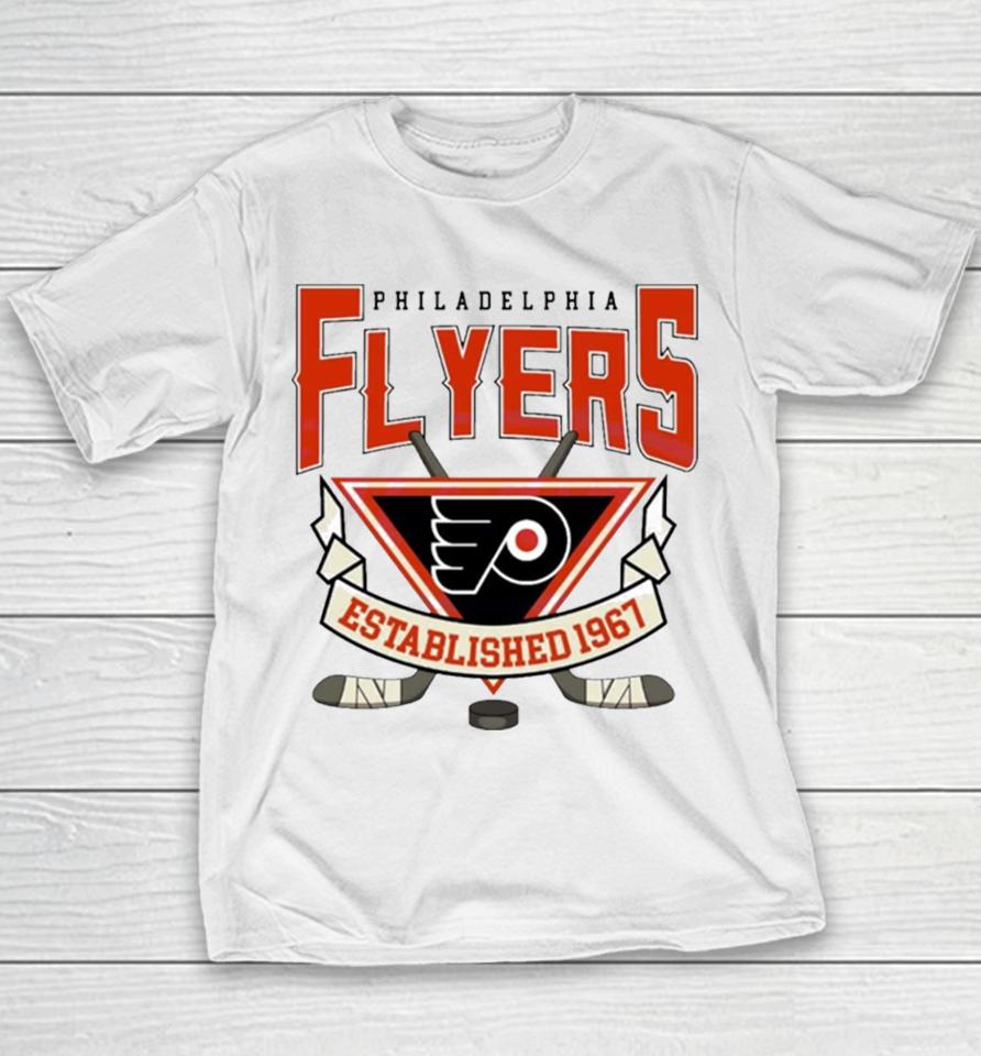 Nhl Philadelphia Flyers Hockey 1967 Vintage Youth T-Shirt