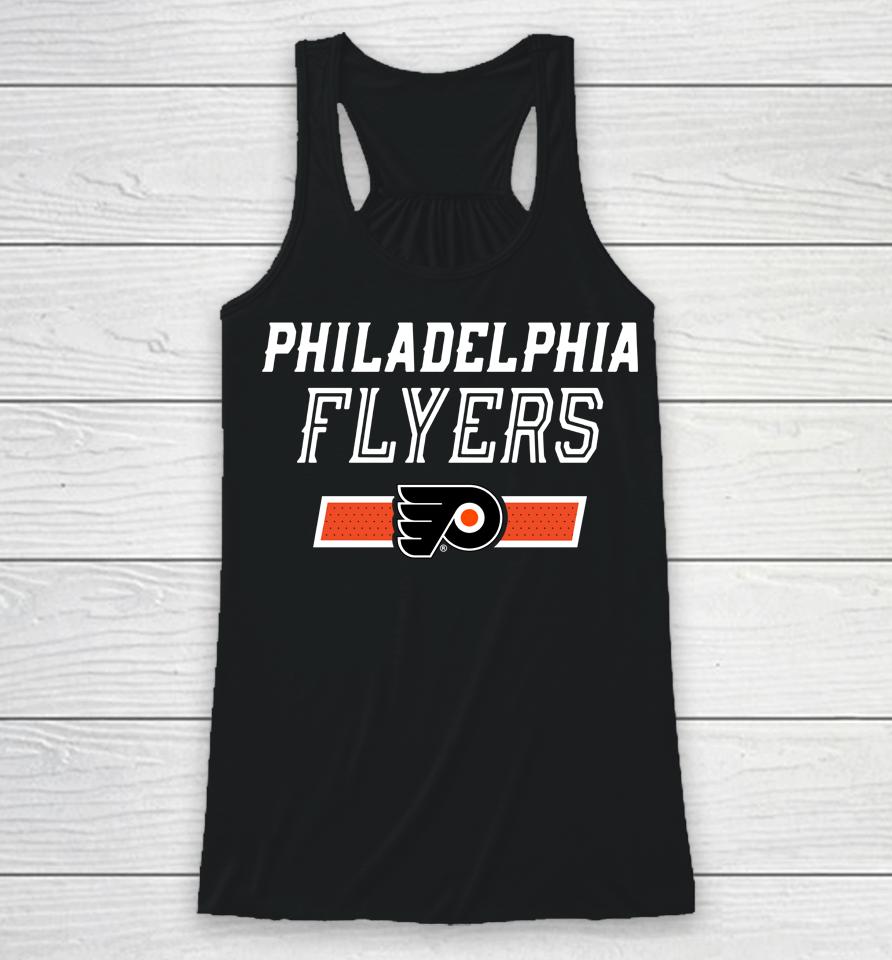 Nhl Philadelphia Flyers Levelwear Black Richmond Undisputed Racerback Tank