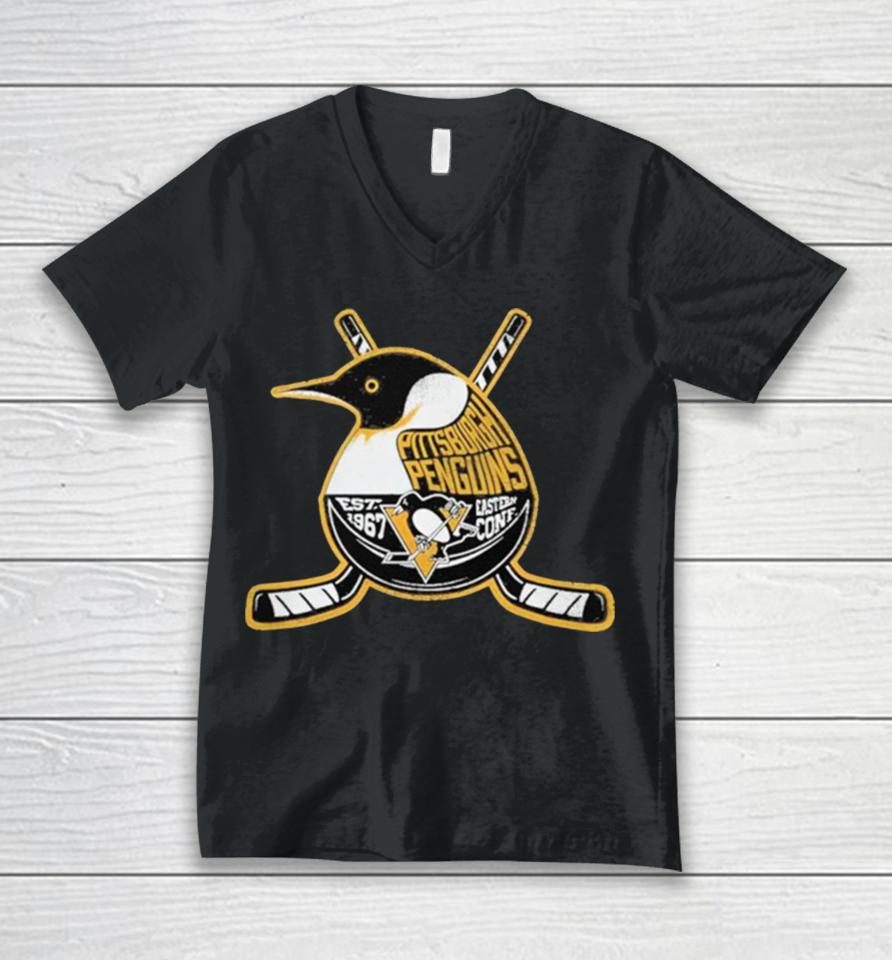 Nhl Pittsburgh Penguins Ice City Unisex V-Neck T-Shirt