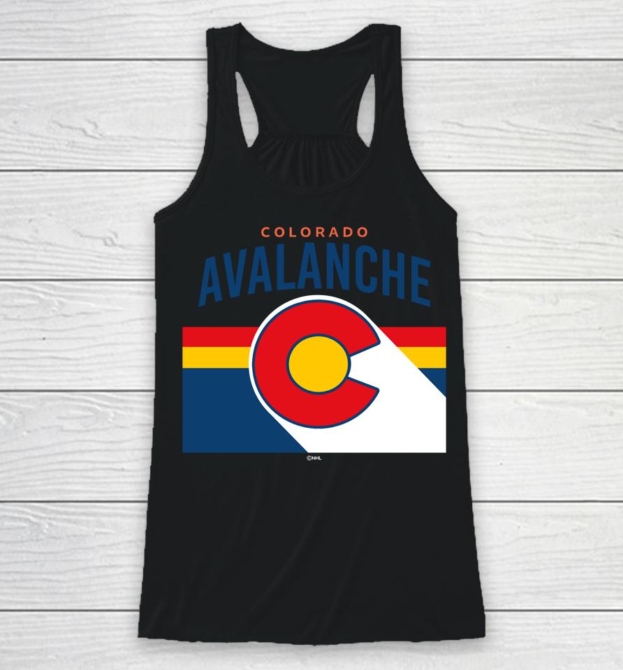 Nhl Shop 2022 Colorado Avalanche Fanatics Branded Charcoal Team Jersey Inspired Racerback Tank
