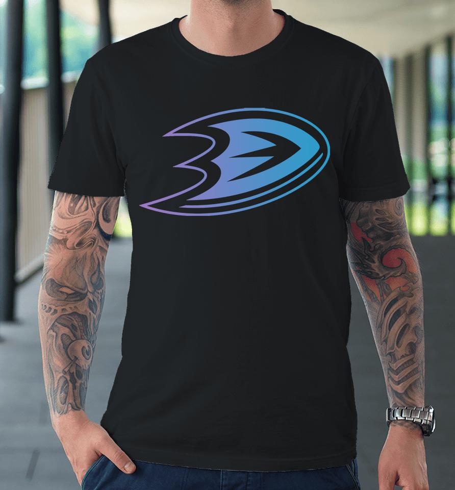 Nhl Shop Anaheim Ducks Levelwear Richmond Iridescent Black Premium T-Shirt