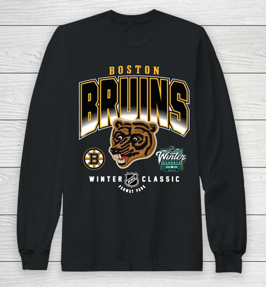 Nhl Shop Boston Bruins 2023 Nhl Winter Classic Fenway Pack Long Sleeve T-Shirt