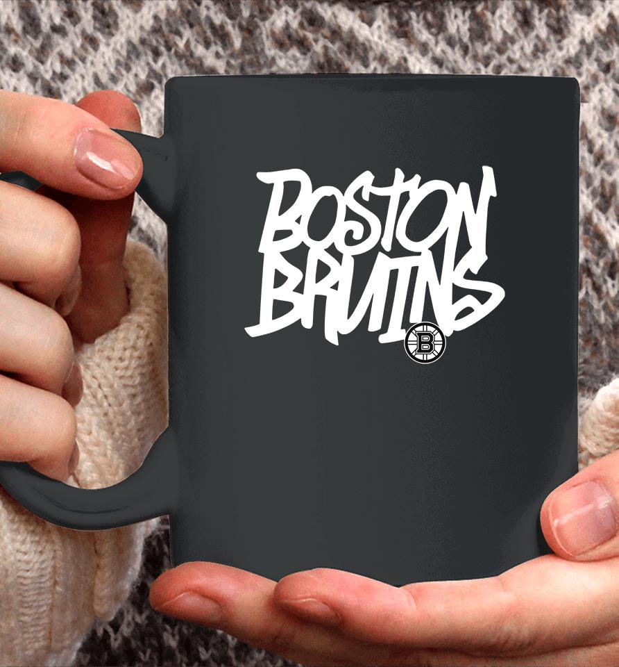 Nhl Shop Boston Bruins Levelwear Black Richmond Graffiti Coffee Mug