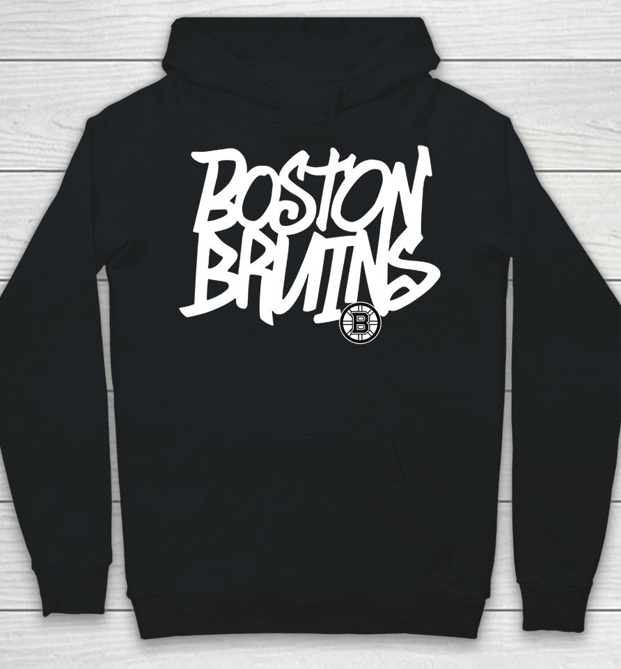 Nhl Shop Boston Bruins Levelwear Black Richmond Graffiti Hoodie