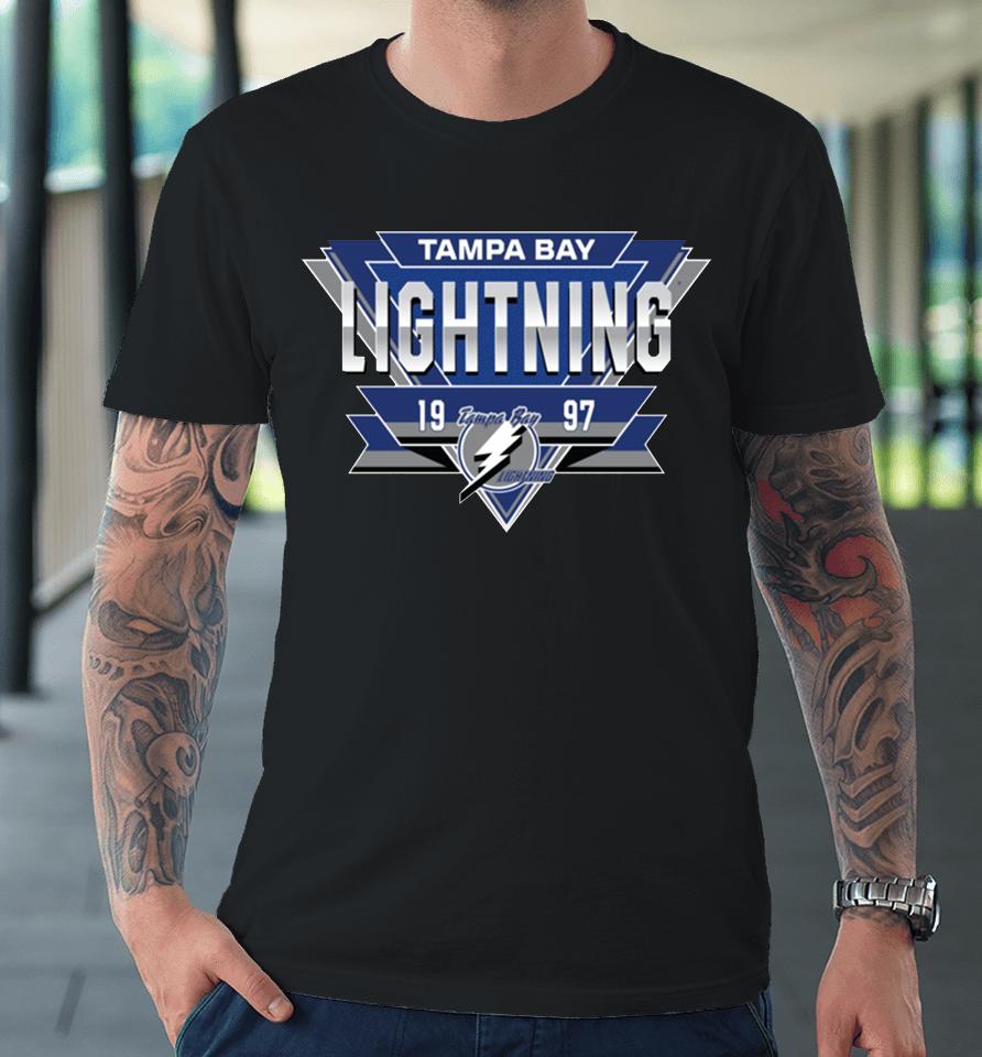 Nhl Shop Men's Tampa Bay Lightning White Reverse Retro 20 Fresh Playmaker Premium T-Shirt