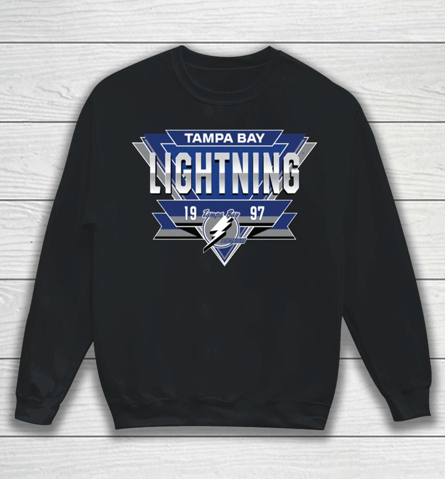 Nhl Shop Men's Tampa Bay Lightning White Reverse Retro 20 Fresh Playmaker Sweatshirt