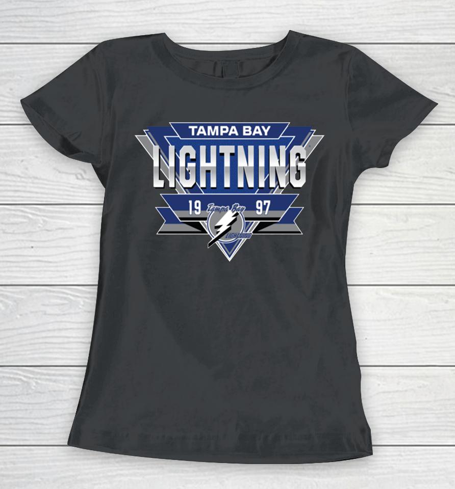 Nhl Shop Men's Tampa Bay Lightning White Reverse Retro 20 Fresh Playmaker Women T-Shirt