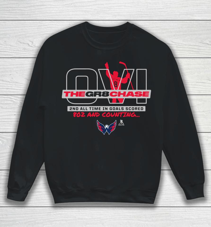 Nhl Shop Washington Capitals Hockey Alexander Ovechkin The Gr8 Chase Sweatshirt