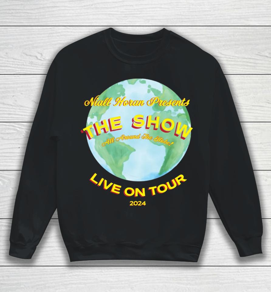 Niall Horan Merch Store The Show World Tour Black Sweatshirt