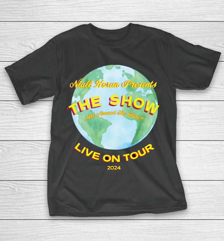 Niall Horan Merch Store The Show World Tour Black T-Shirt