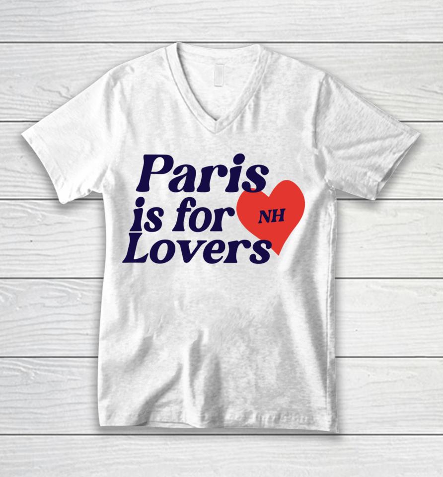 Niallhoran Store Paris Is For Lovers Unisex V-Neck T-Shirt