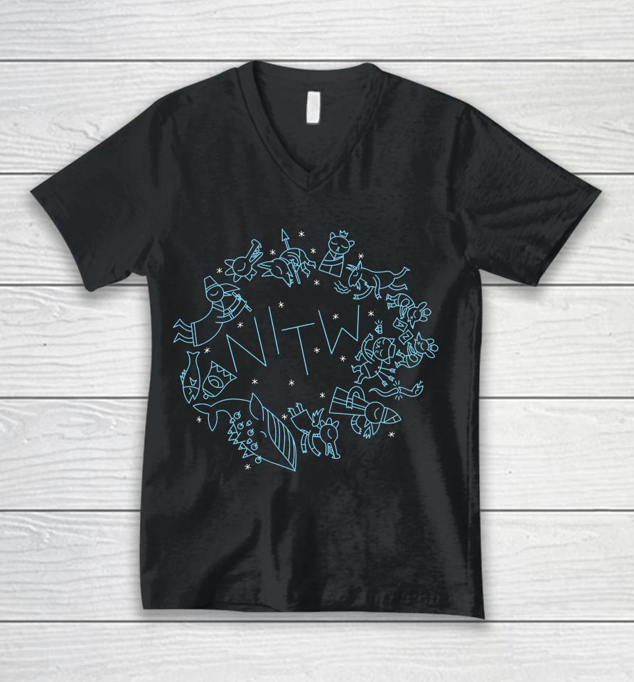 Night In The Woods Merch Nitw Constellations Unisex V-Neck T-Shirt