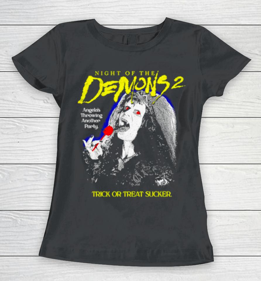 Night Of The Demons 2 Trick Or Treat Sucker Women T-Shirt