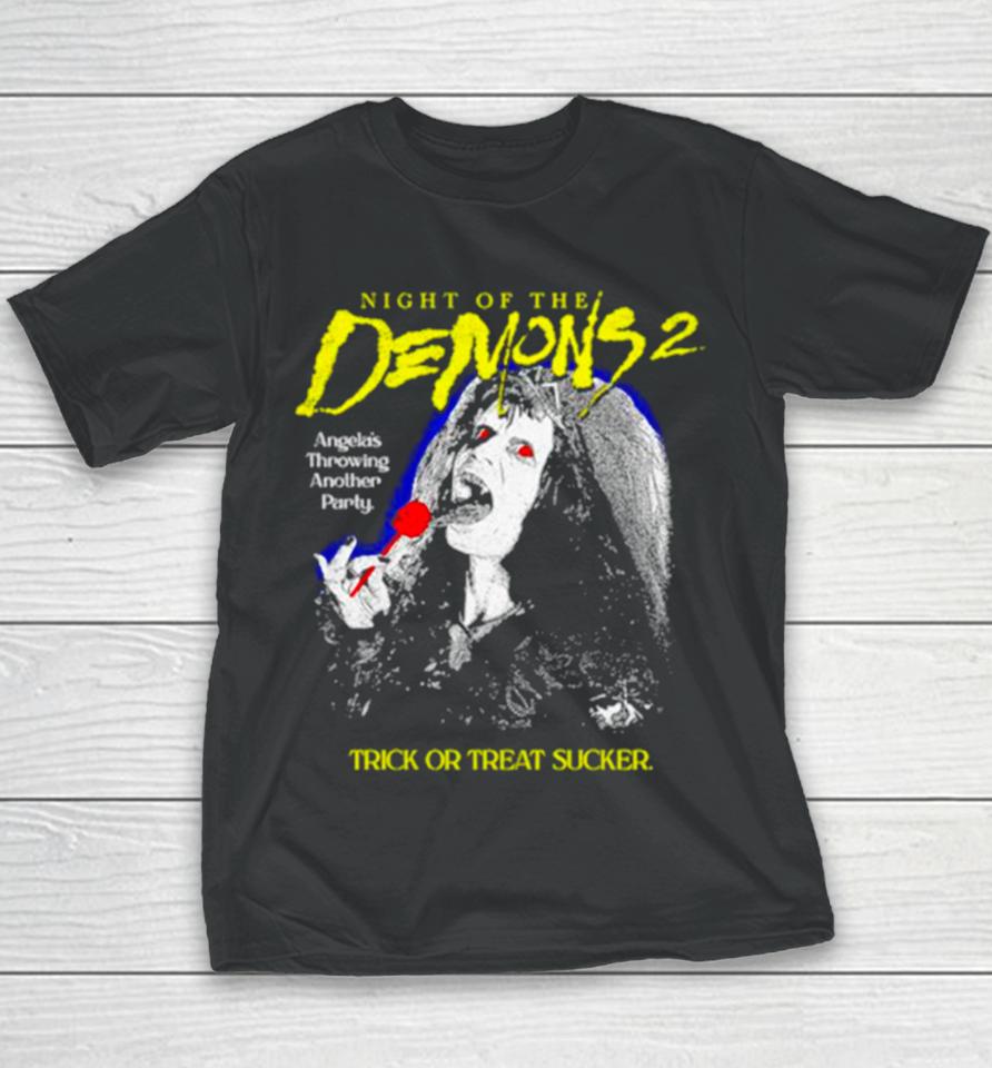 Night Of The Demons 2 Trick Or Treat Sucker Youth T-Shirt