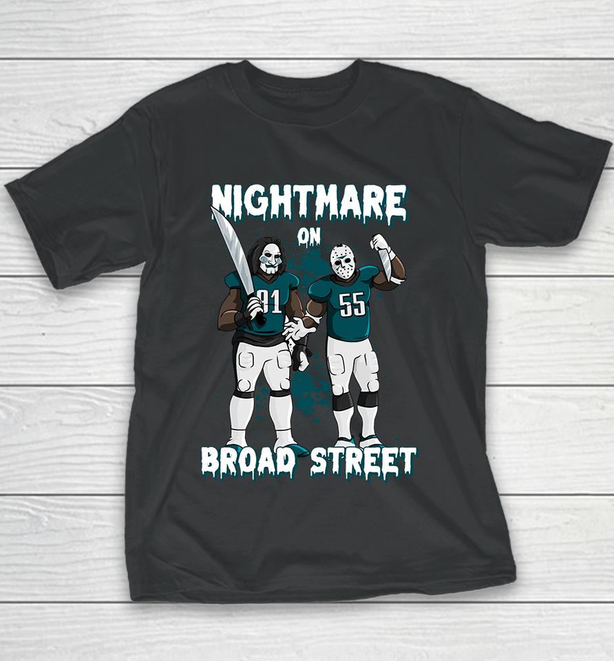 Nightmare On Broad Street Philadelphia Eagles Nfl Barstool Sports Youth T-Shirt