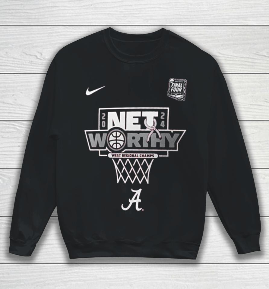 Nike Alabama Crimson Tide 2024 Ncaa Men’s Basketball Tournament March Madness Final Four Regional Champions Sweatshirt