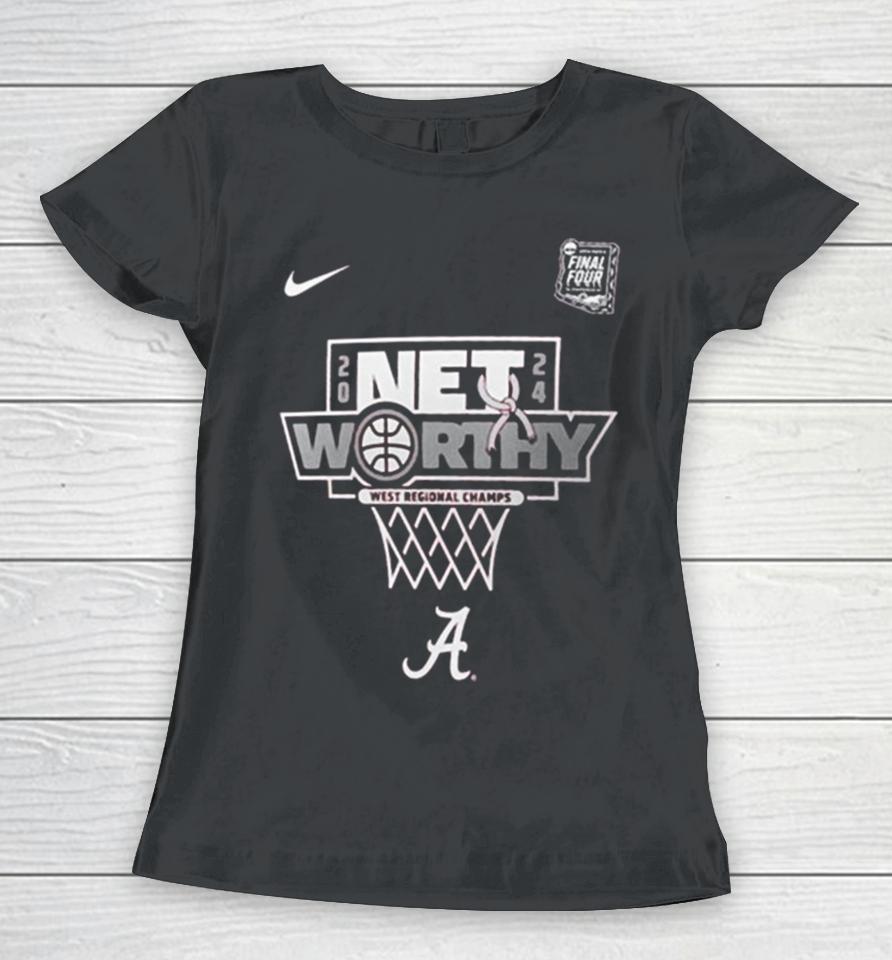 Nike Alabama Crimson Tide 2024 Ncaa Men’s Basketball Tournament March Madness Final Four Regional Champions Women T-Shirt