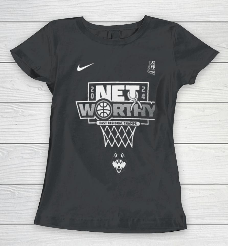 Nike Uconn Huskies 2024 Ncaa Men’s Basketball Tournament March Madness Final Four Regional Champions Women T-Shirt