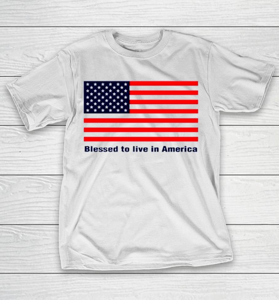 Nikki Haley 2024 Blessed To Live In America Flag T-Shirt