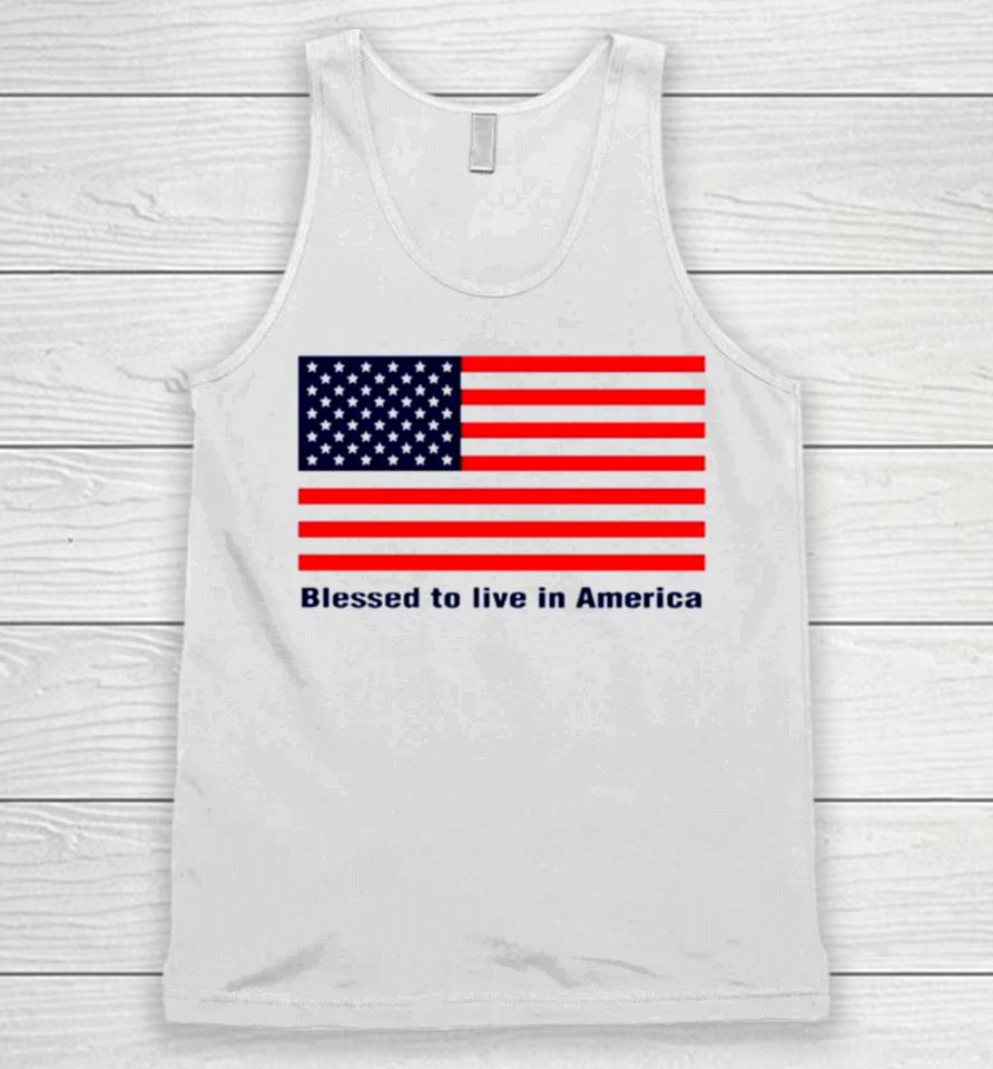 Nikki Haley 2024 Blessed To Live In America Flag Unisex Tank Top