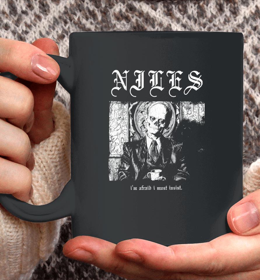 Niles Crane Death Metal Hardcore Coffee Mug