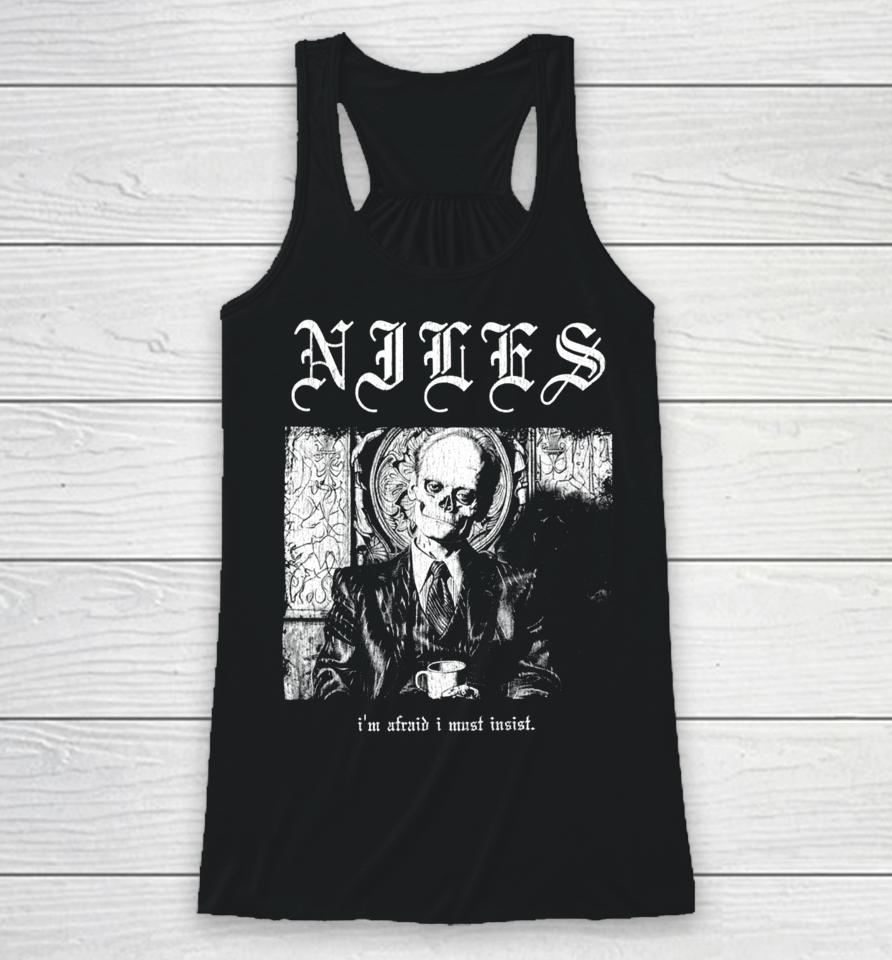 Niles Crane Death Metal Hardcore Racerback Tank