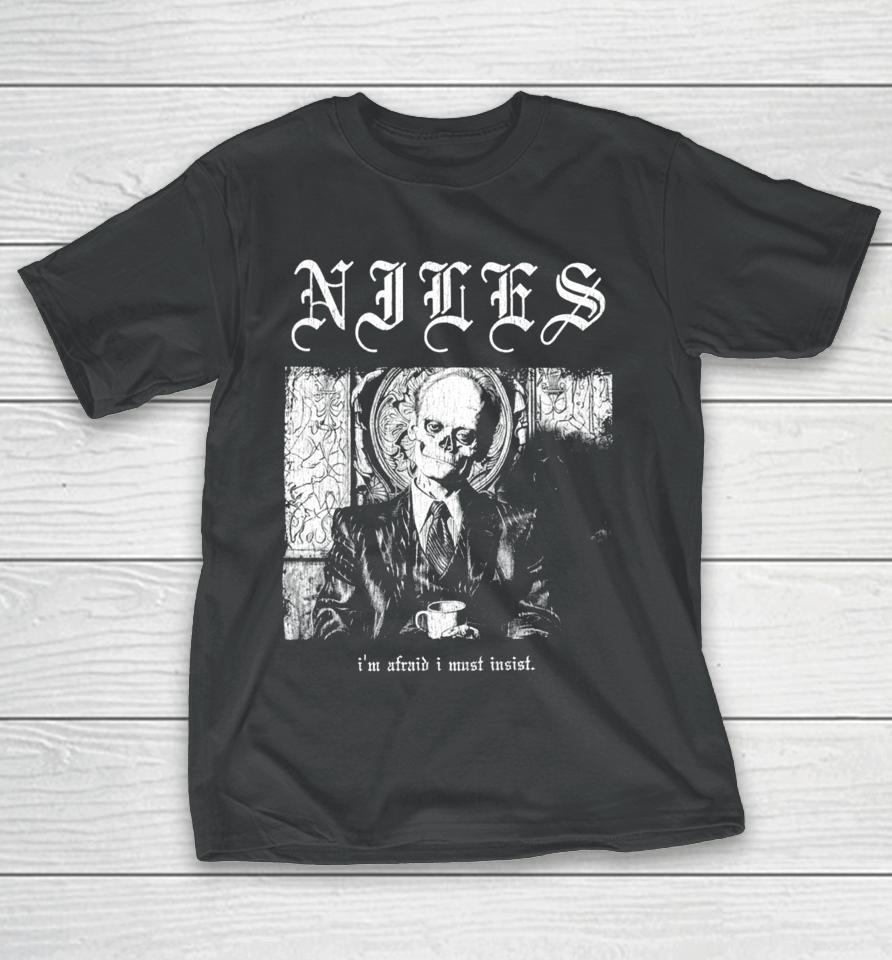Niles Crane Death Metal Hardcore T-Shirt