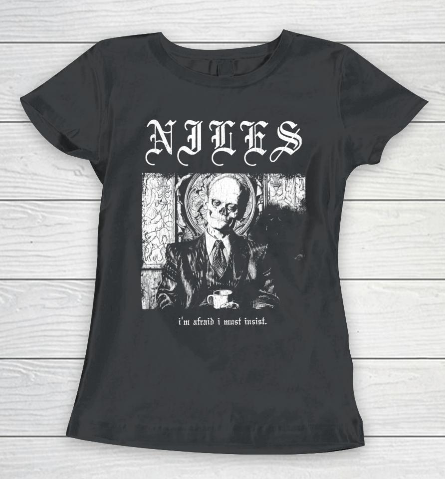 Niles Crane Death Metal Hardcore Women T-Shirt