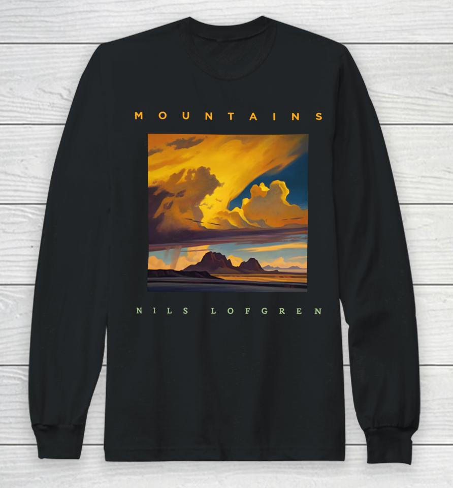 Nils Lofgren Mountains Long Sleeve T-Shirt