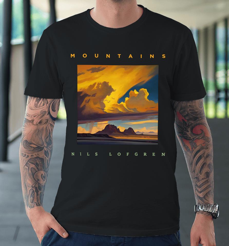 Nilslofgren Merch Store Nils Lofgren Mountains Premium T-Shirt