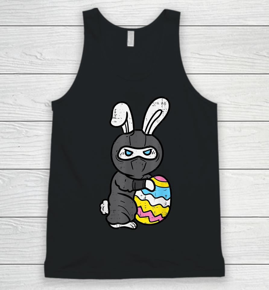 Ninja Bunny Rabbit Egg Cute Easter Day Boys Easter Unisex Tank Top