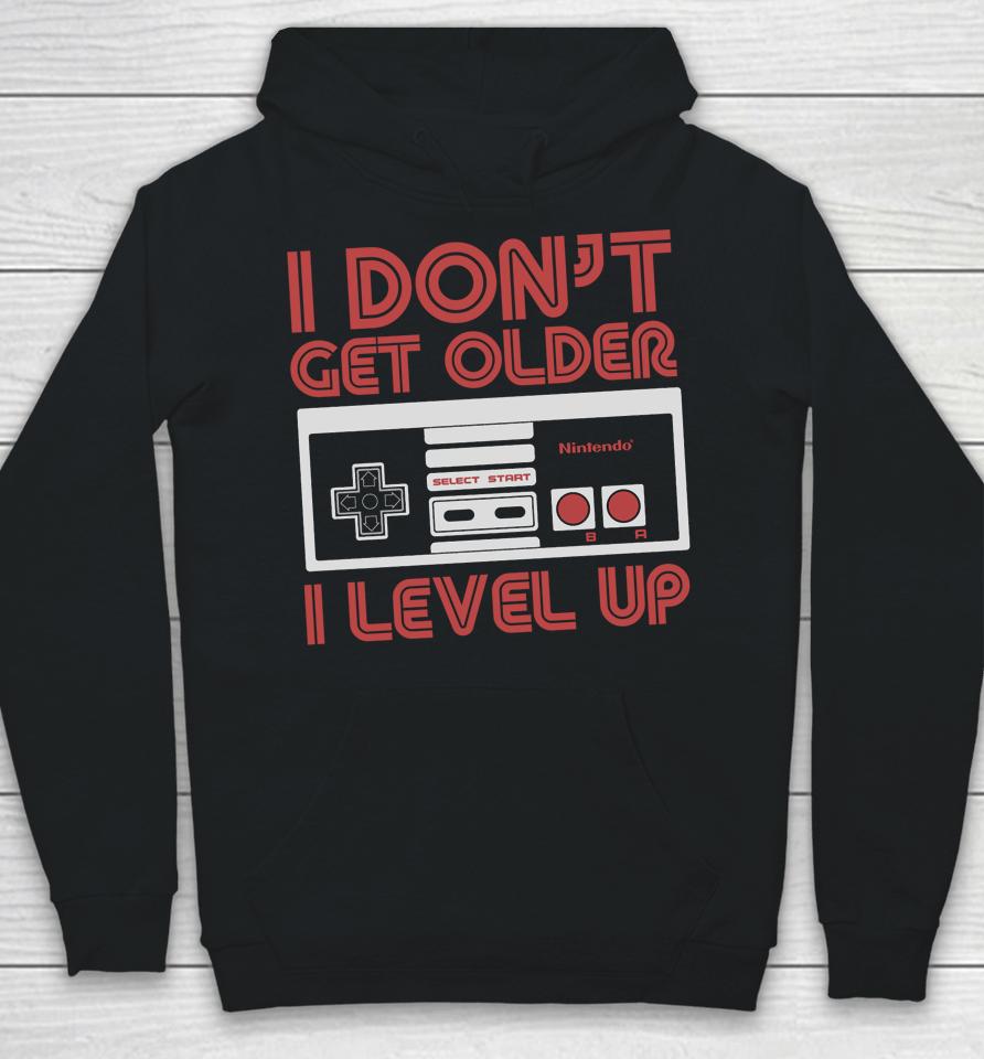 Nintendo I Don't Get Older I Level Up Snes Controller Hoodie