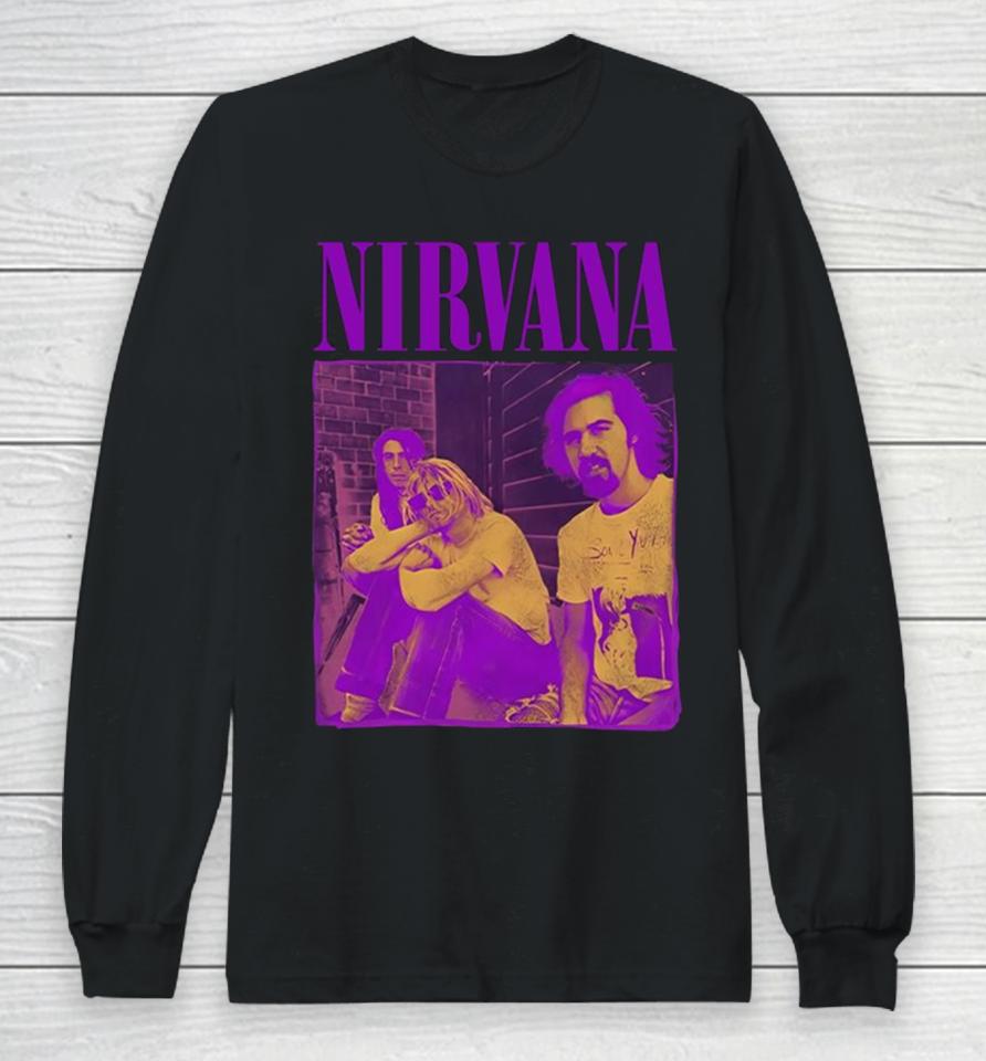 Nirvana Purple Group Long Sleeve T-Shirt