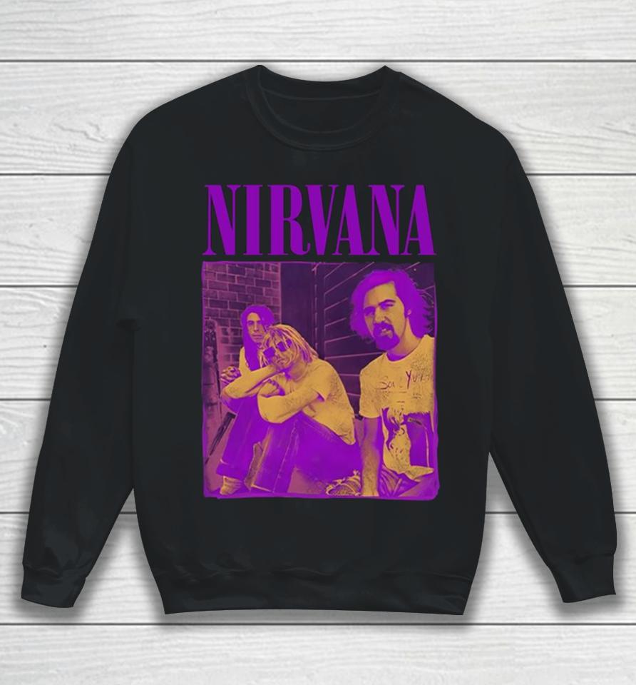 Nirvana Purple Group Sweatshirt