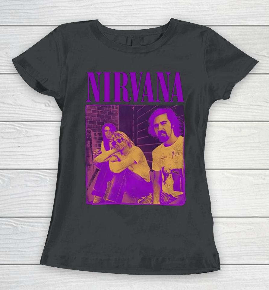 Nirvana Purple Group Women T-Shirt